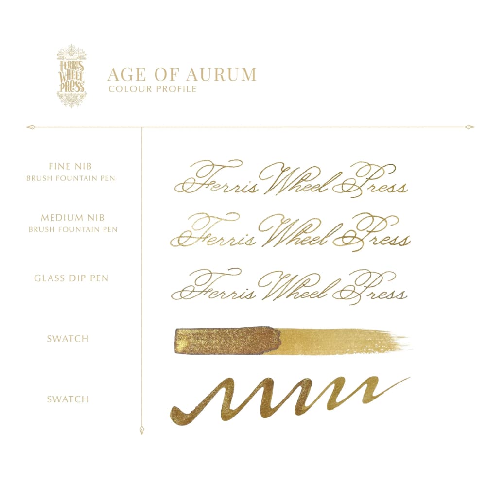 10ml Fountain Pen Ink - The King Midas - Age of Aurum - Ink