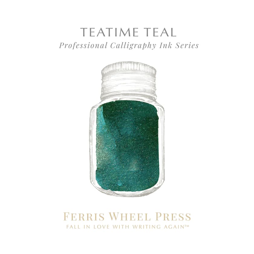 28ml Calligraphy Ink - Teatime Teal - Ink