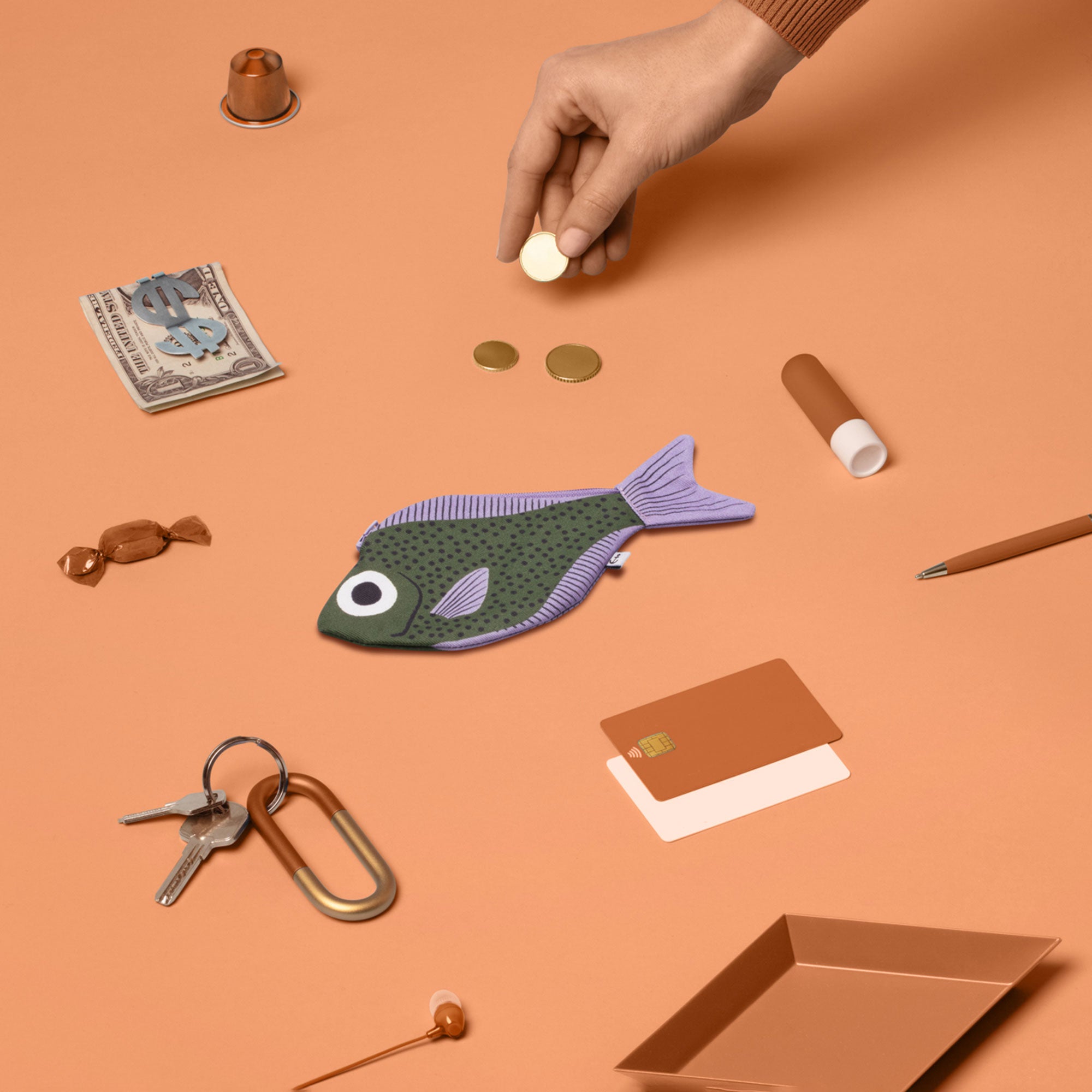 Pesce spazzino verde - borsa