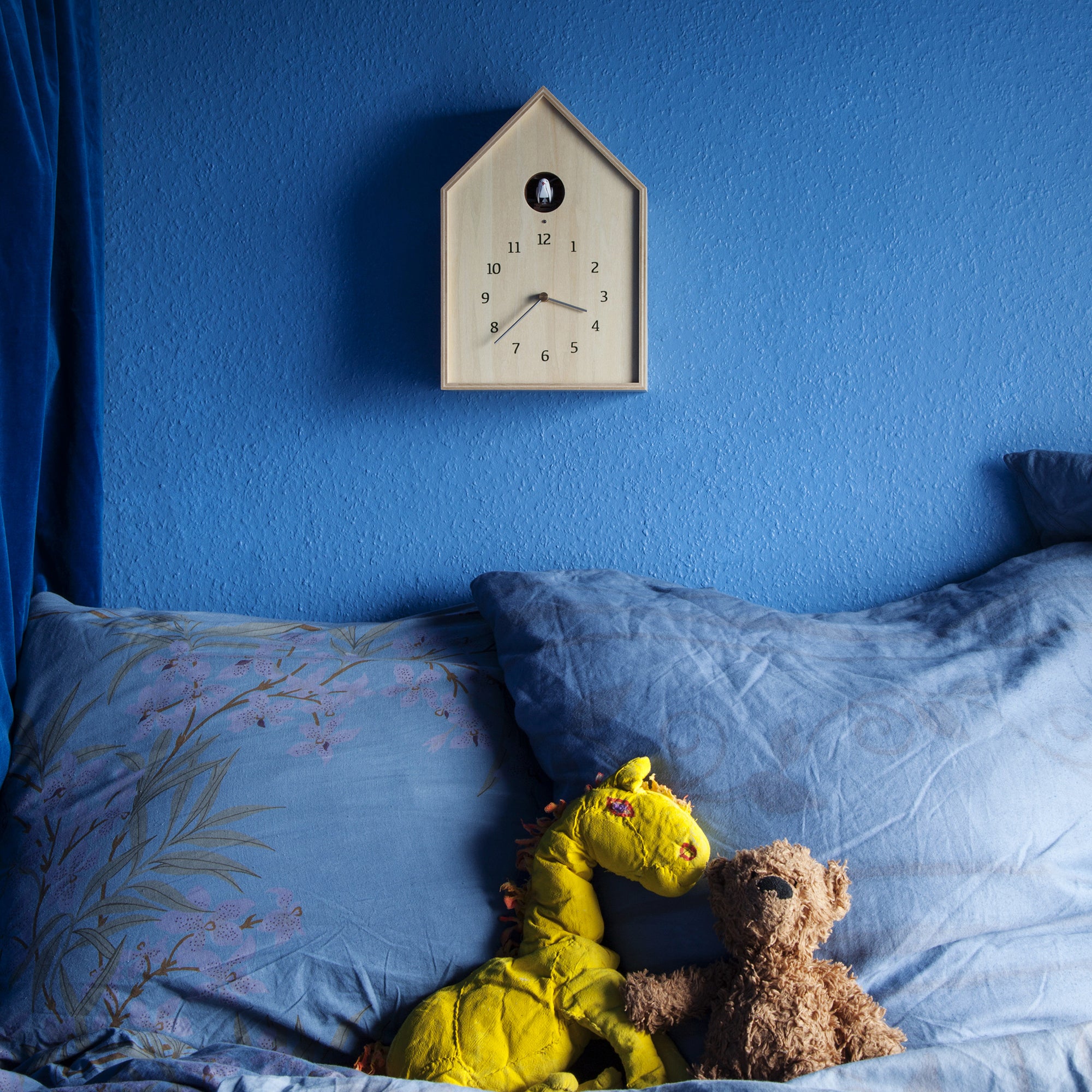 Birdhouse Clock natur