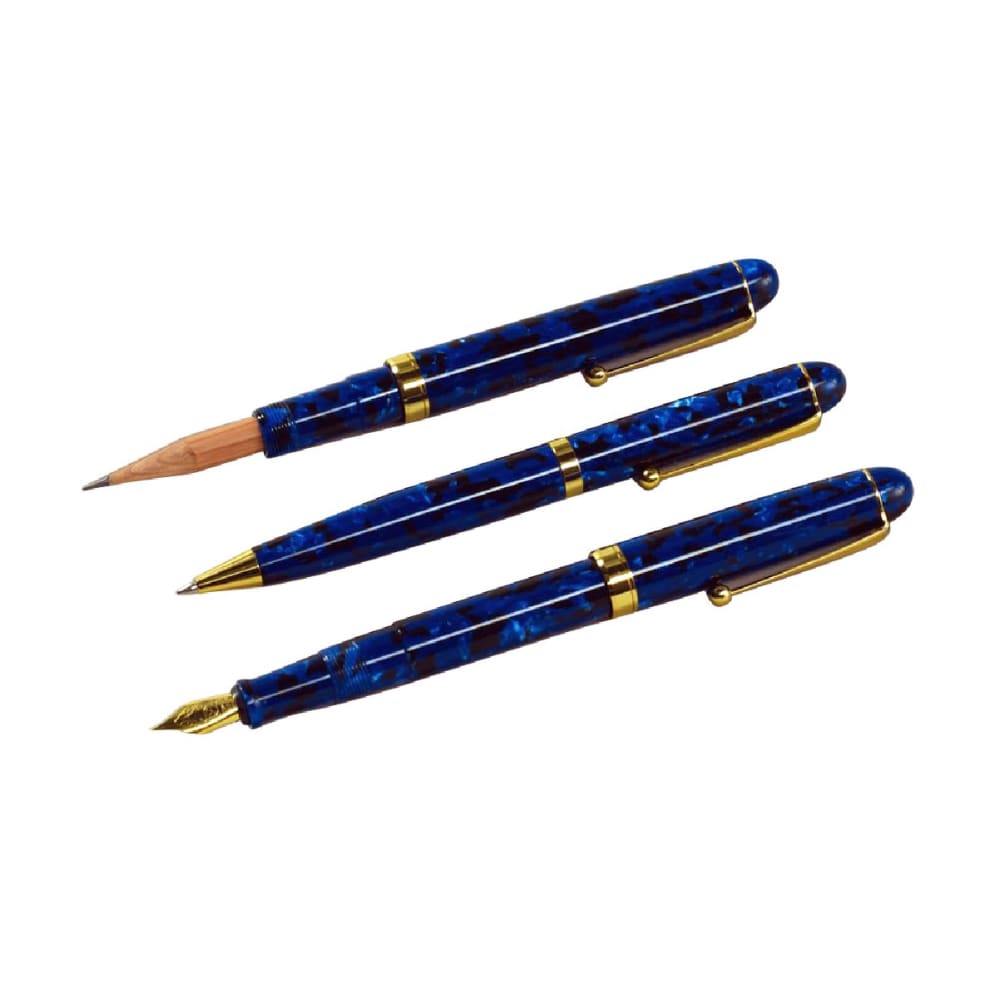 Acetate Blue Marble Fountain Pen - Fountain Pen