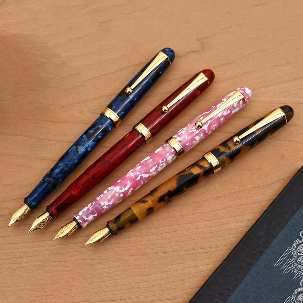 Acetate Blue Marble Fountain Pen - Fountain Pen