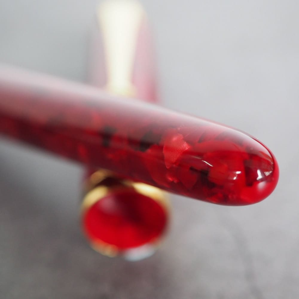 Acetate Red Marble Fountain Pen - Fountain Pen