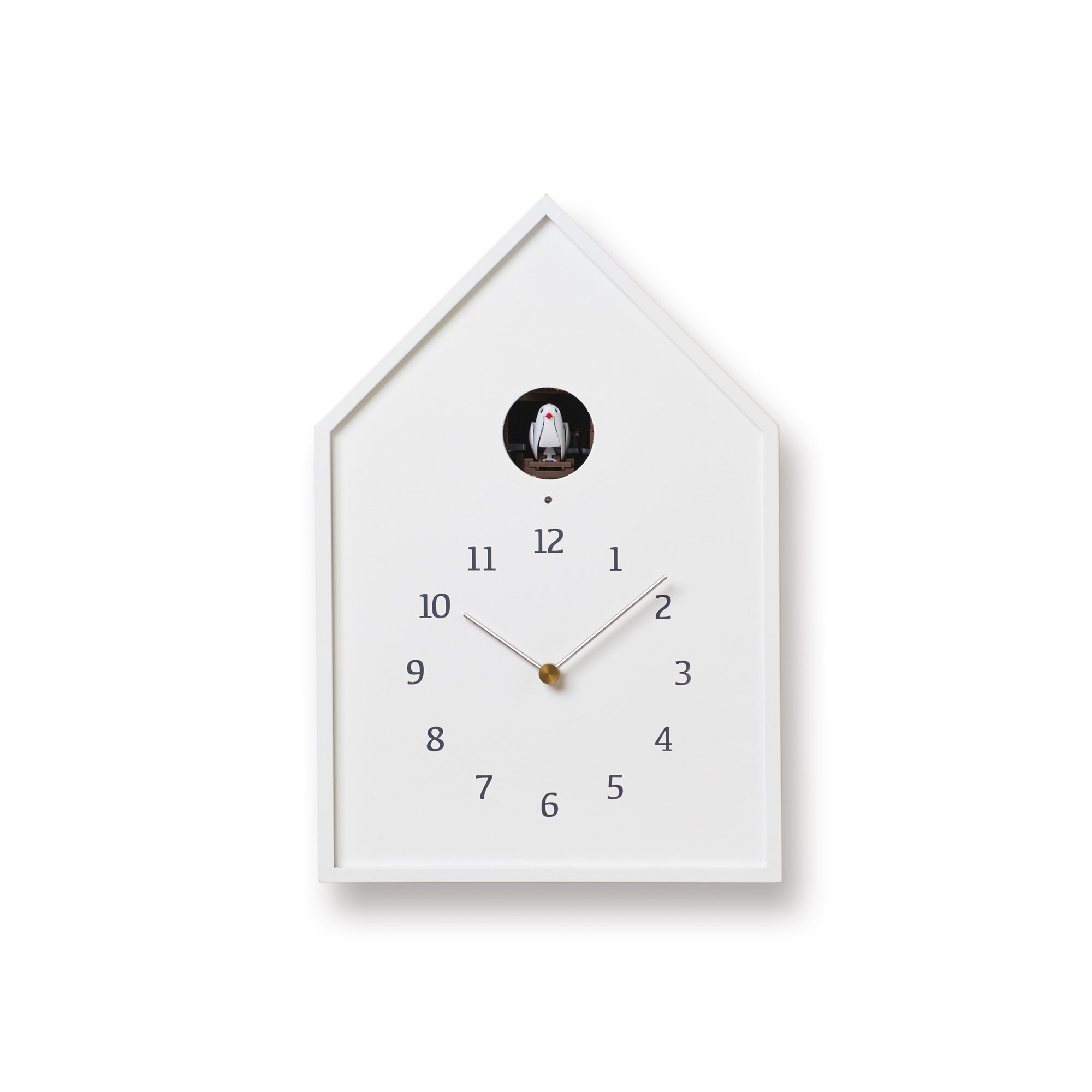 Birdhouse Clock weiß