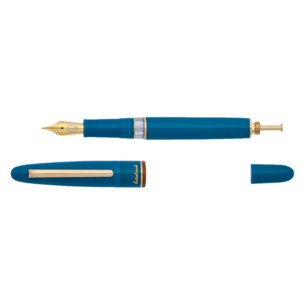 Penna stilografica Back to the Lands Estie / Funky Lake / Finiture dorate / Caricamento a stantuffo - F