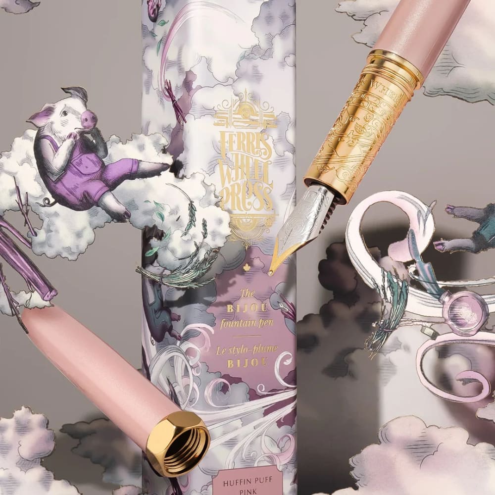 Bijou Fountain Pen - Huffin Puff Pink - Medium - Fountain