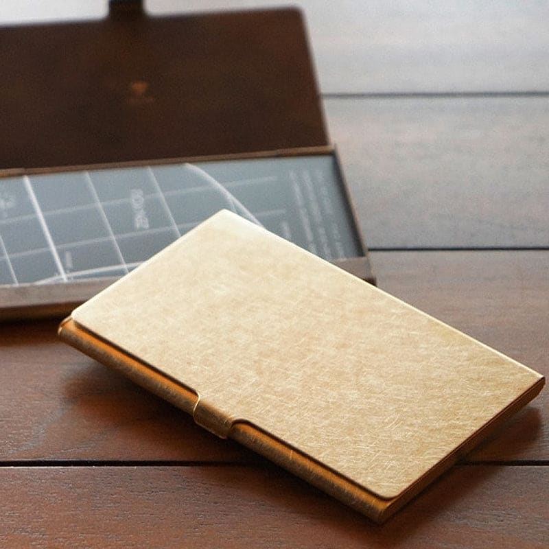 BRASS CARDCASE SOLID - Cardcase