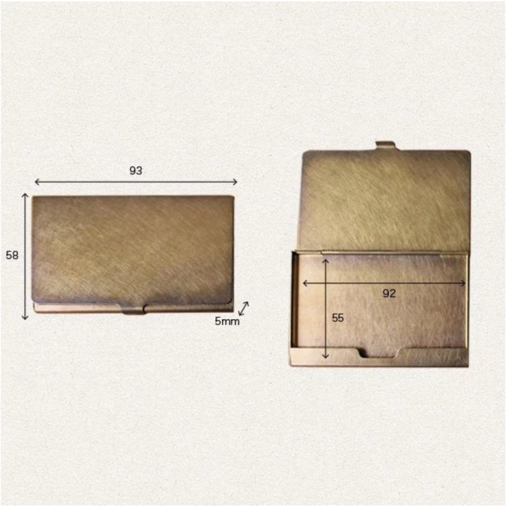 BRASS CARDCASE SOLID - Cardcase