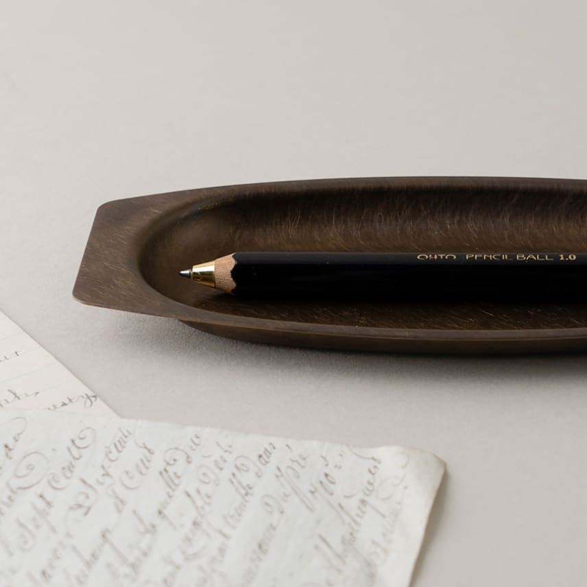 BRASS OVAL HIGH TRAY - RUST - PLATE