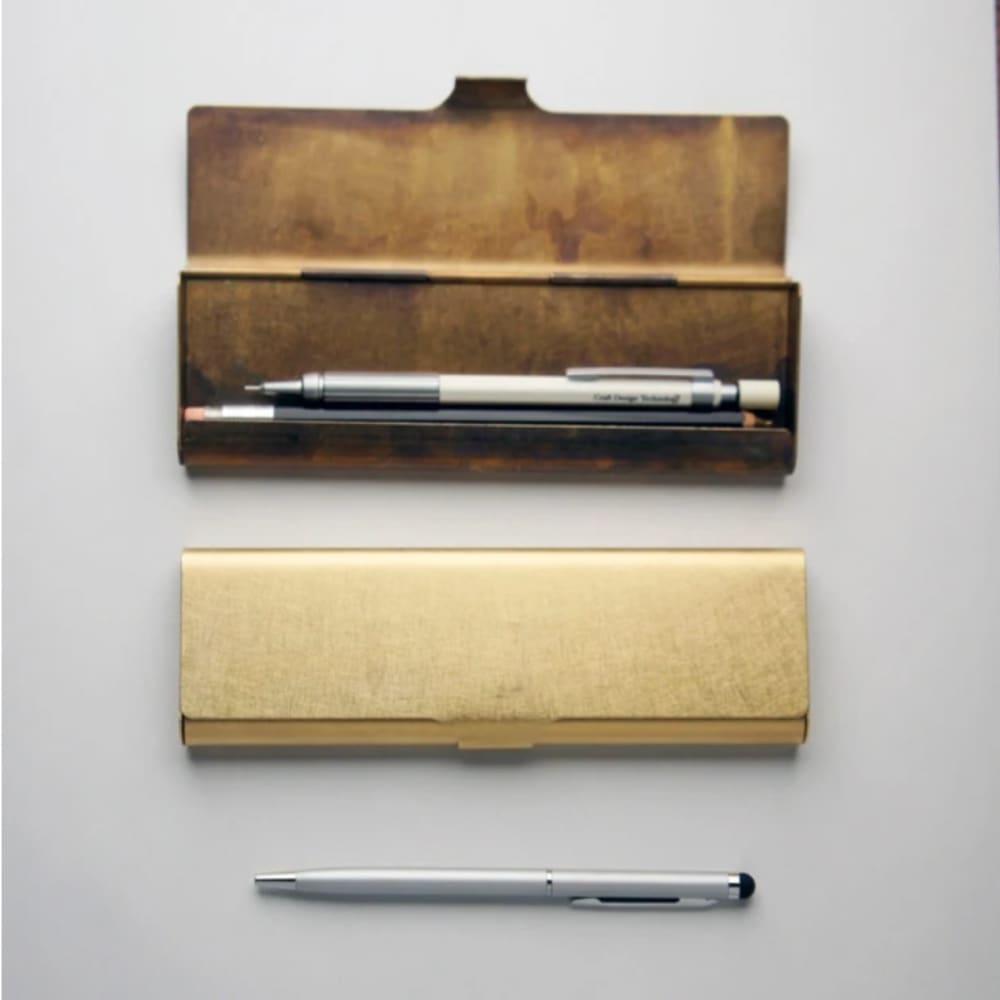 BRASS PEN CASE SOLID - Pen Case