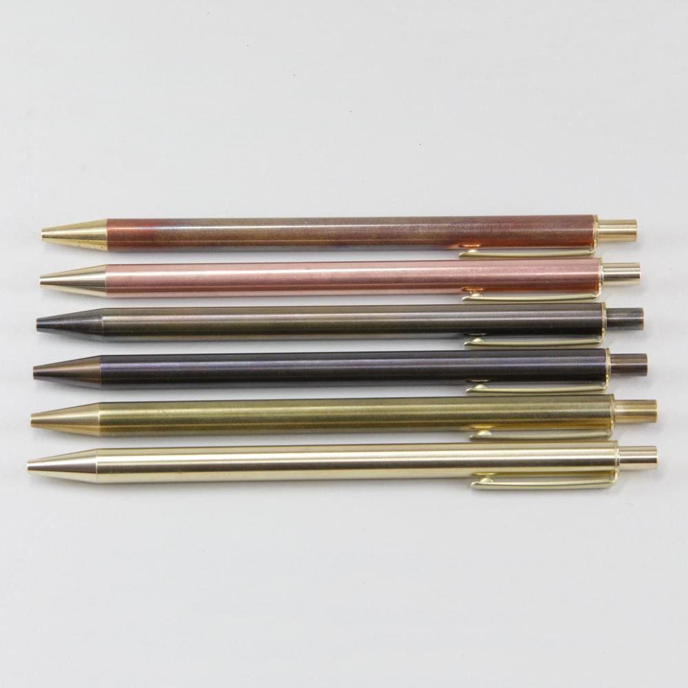 BRASS RETRACTABLE PEN HANMON JYUNGIN - Ballpoint Pen