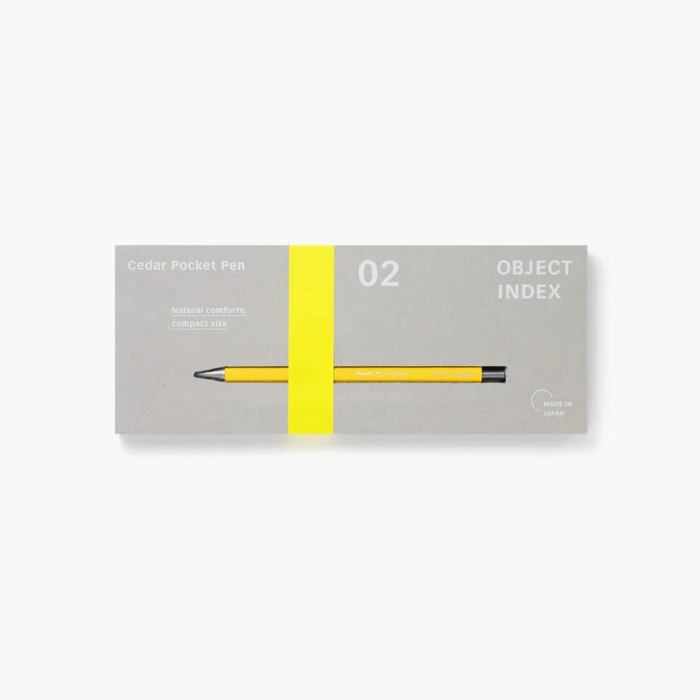 Cedar Pocket Pen Yellow - Ballpoint Pen