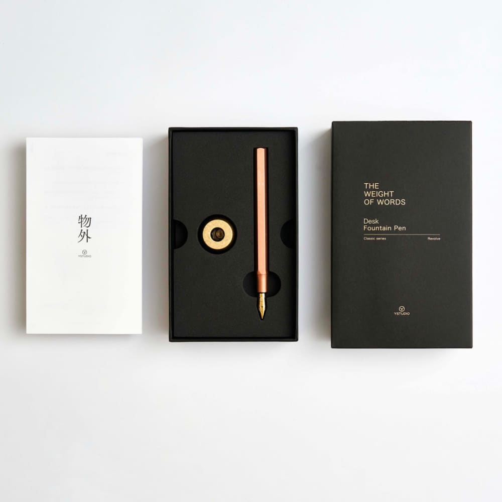 Classic Revolve-Desk Fountain Pen(Copper M) - Foutain Pen