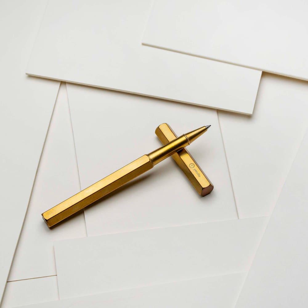 Classic Revolve-Rollerball Pen(Brass) - Pen Roller Ballpoint