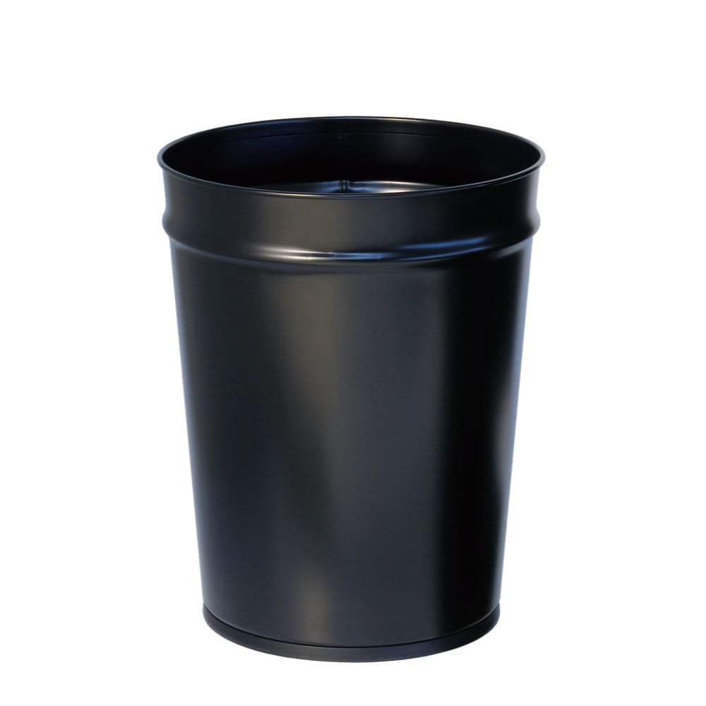Cestino conico di carta - Nero - L