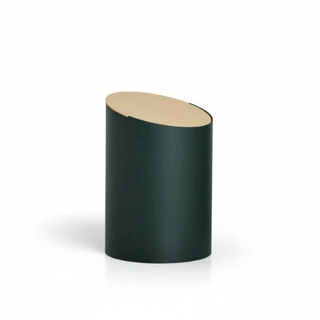 CONTENITORE SWING (S) Coperchio verde / acero duro