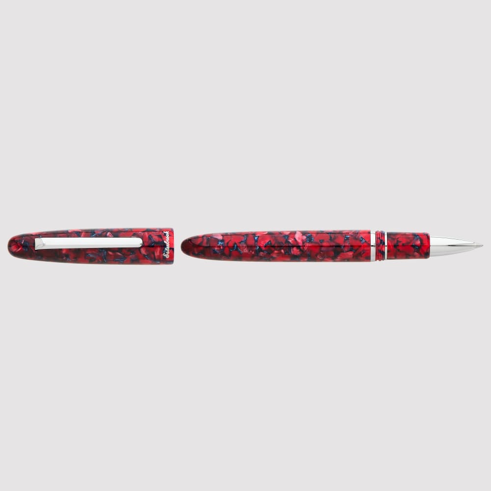 Estie Scarlet Rollerball con finiture in Palladio