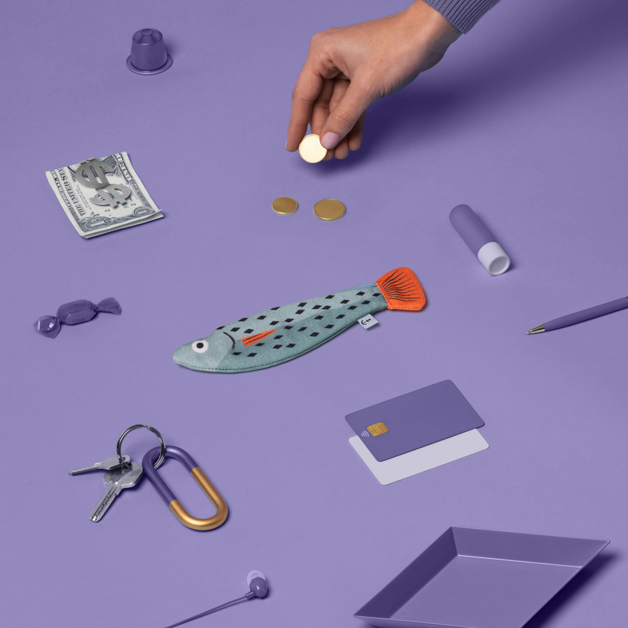 Piccolo Merluzzo - Blu (portachiavi)