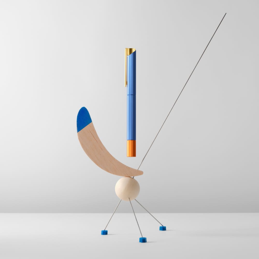 Glamour Evolve - Bihex Rollerball Pen (Blue Gin) - ROLLER