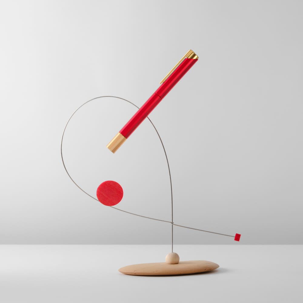 Glamour Evolve - Bihex Rollerball Pen (Marsala) - ROLLER