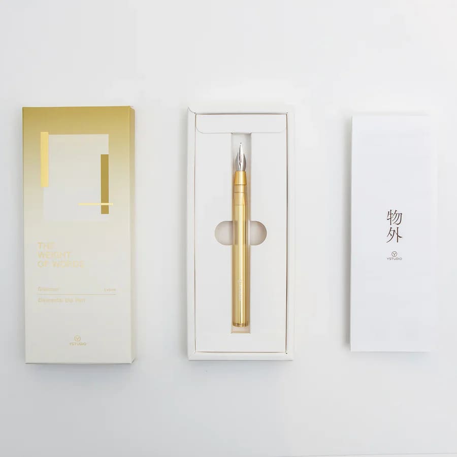 Glamour Evolve - Elemental Dip Pen - Brass Gold - Nib holder