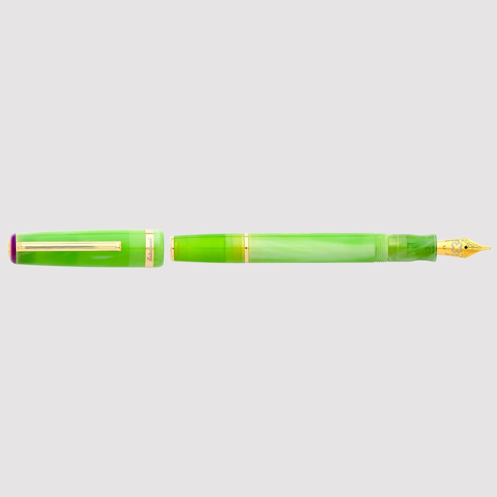 JR Pocket Pen - Paradise - Key Lime Gold Trim - Fountain Pen