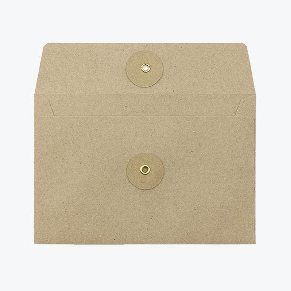 KRAFT ENVELOPE Horizontal with String Brown - Letter