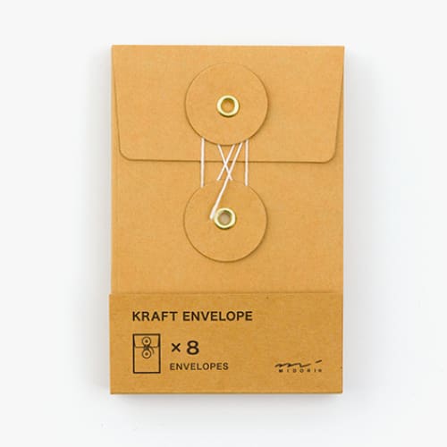 KRAFT ENVELOPE <S> Vertical with String Orange - The Outsiders