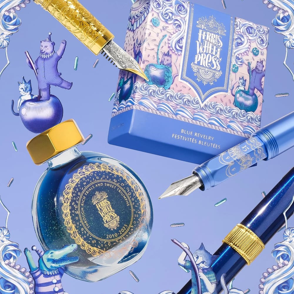 Limited Edition 2025 - Blue Revelry Aluminum Carousel Pen