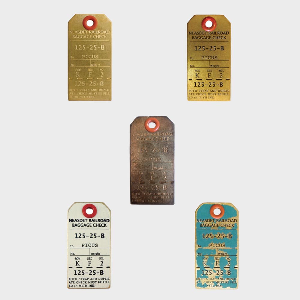 LUGGAGE TAG KEY-HOLDER RUST - Key Tag