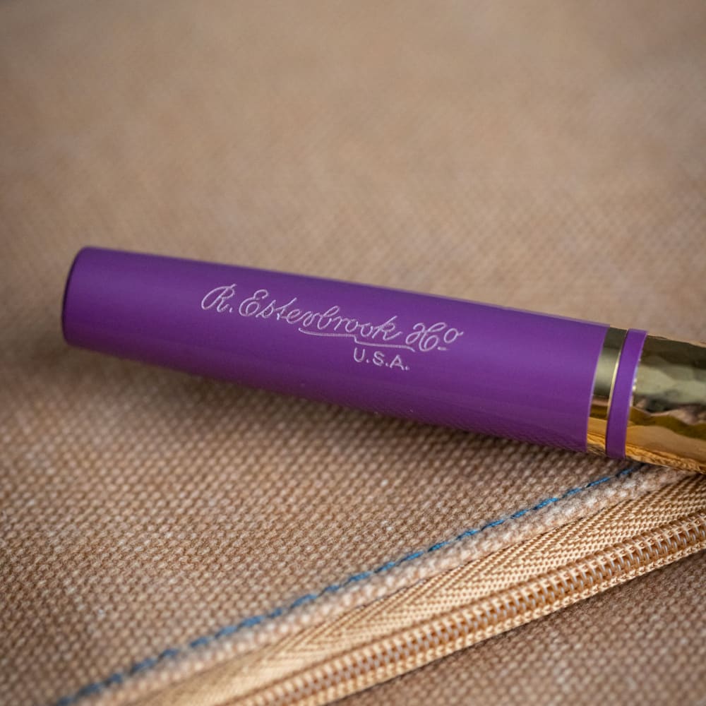 Model J Blackberry Ebonite with Gold trim - Medium