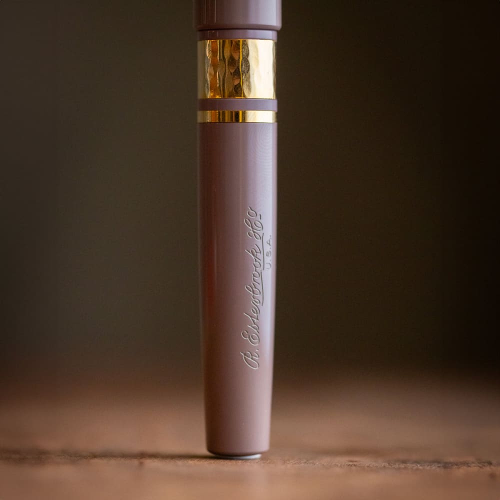 Model J Violet Ebonite with Gold trim - Medium - Fountain