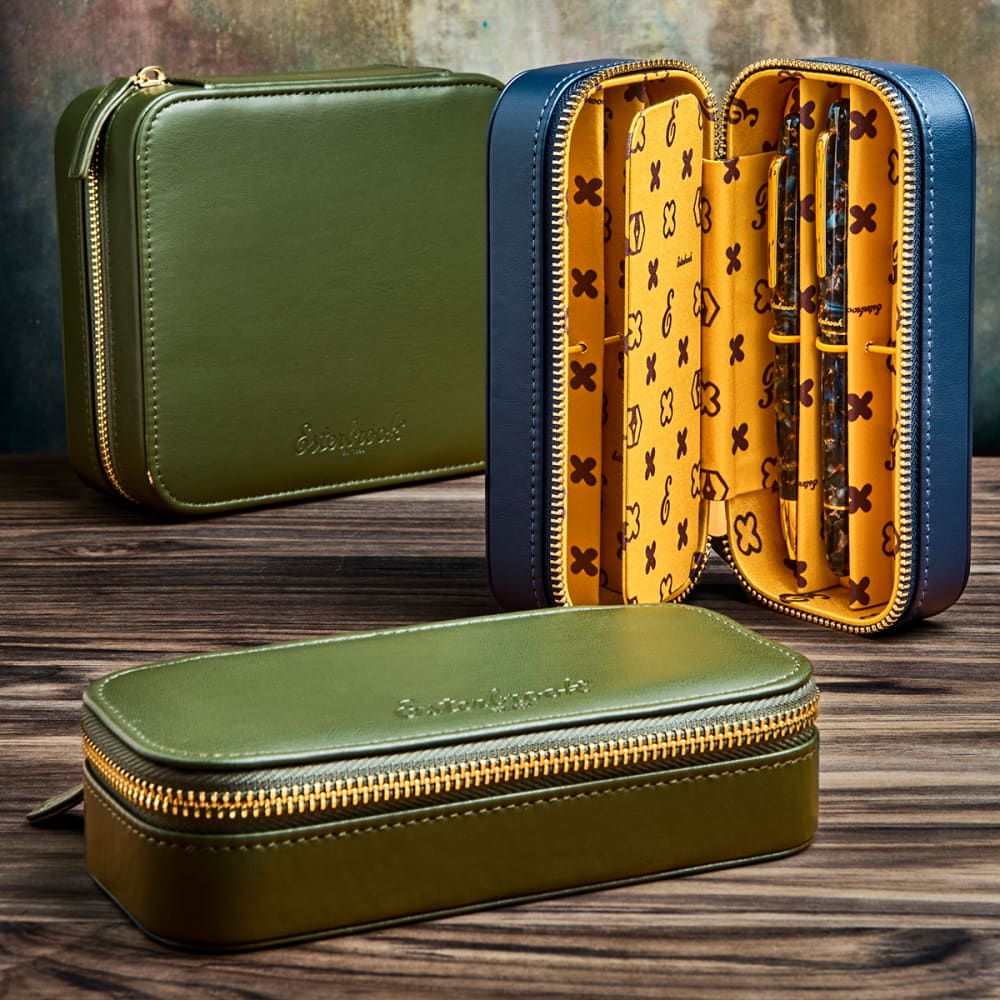 Moss Green Nook - Six Pen Case - Pen Case