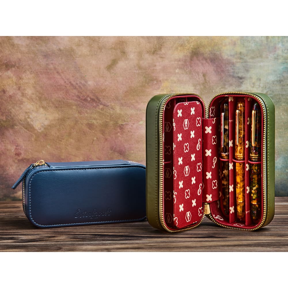 Moss Green Nook - Six Pen Case - Pen Case