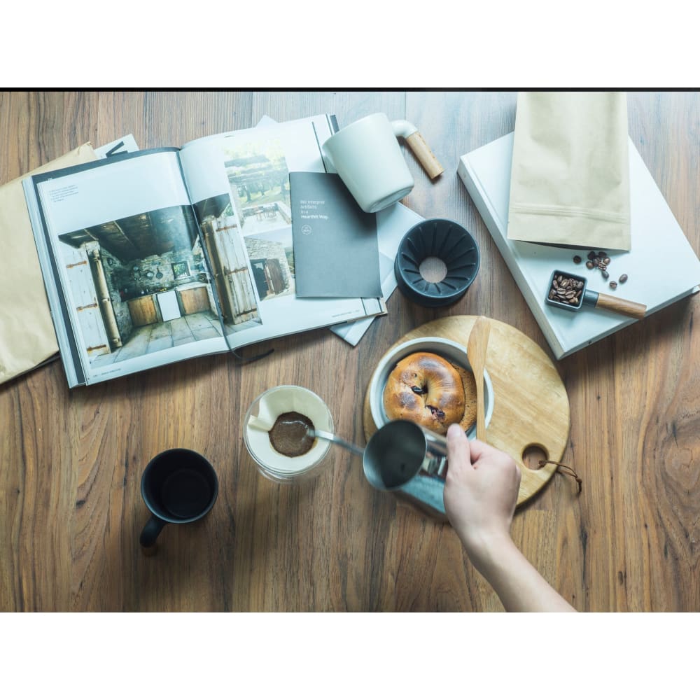 Mugr Charc (ceramic walnut wood) - Coffee Accessories