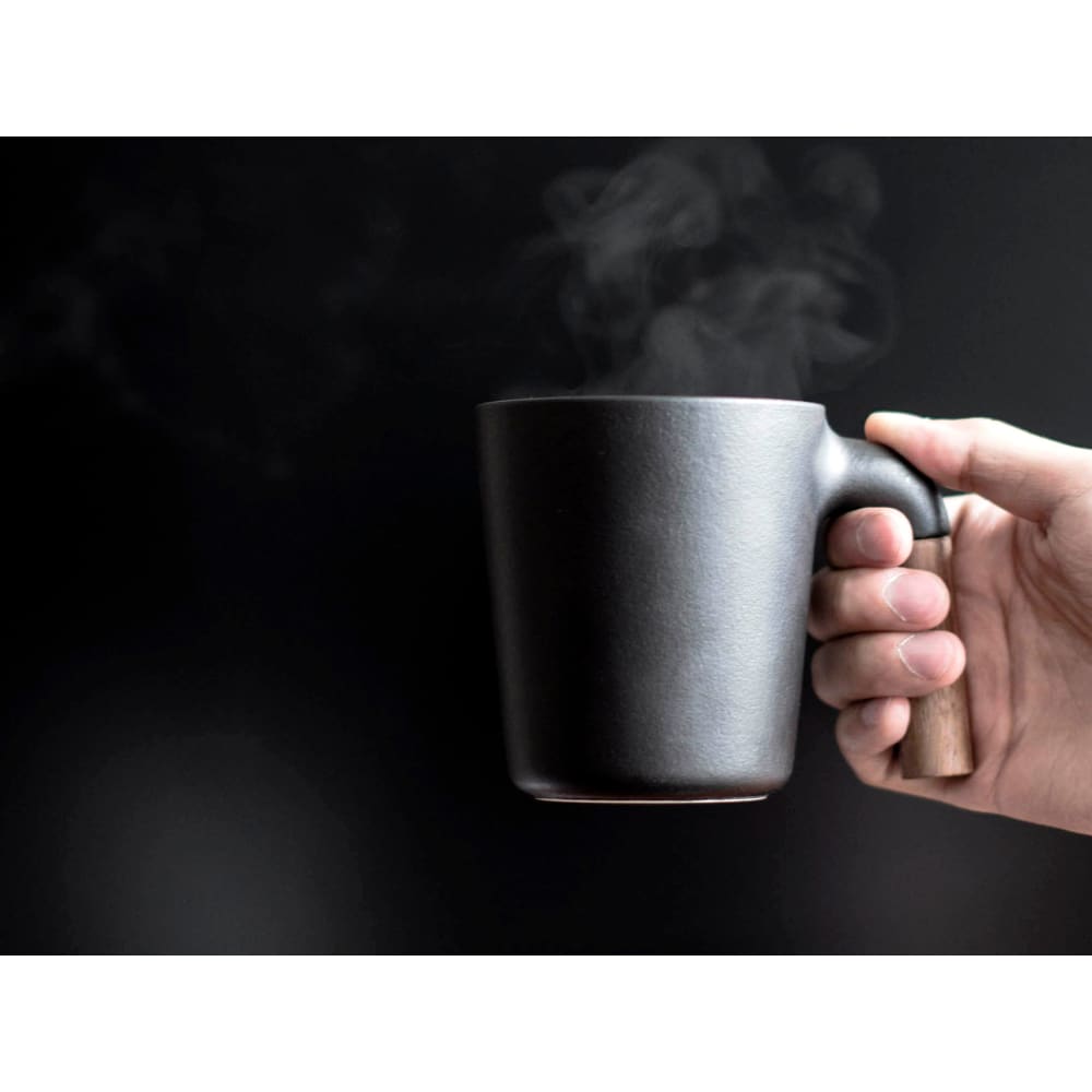 Mugr Charc (ceramic walnut wood) - Coffee Accessories