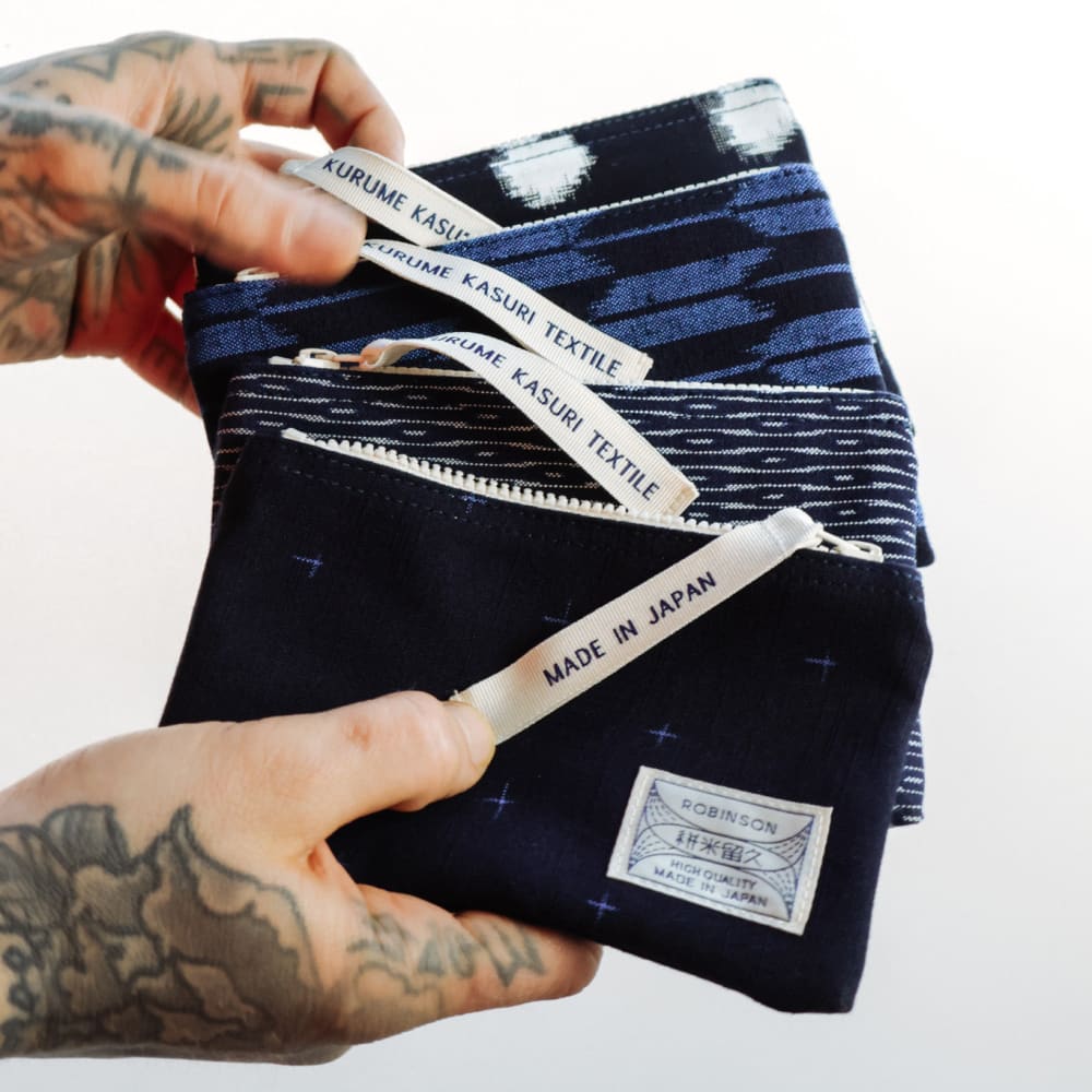 Pouch M Small cross Navy/Blue - POUCH