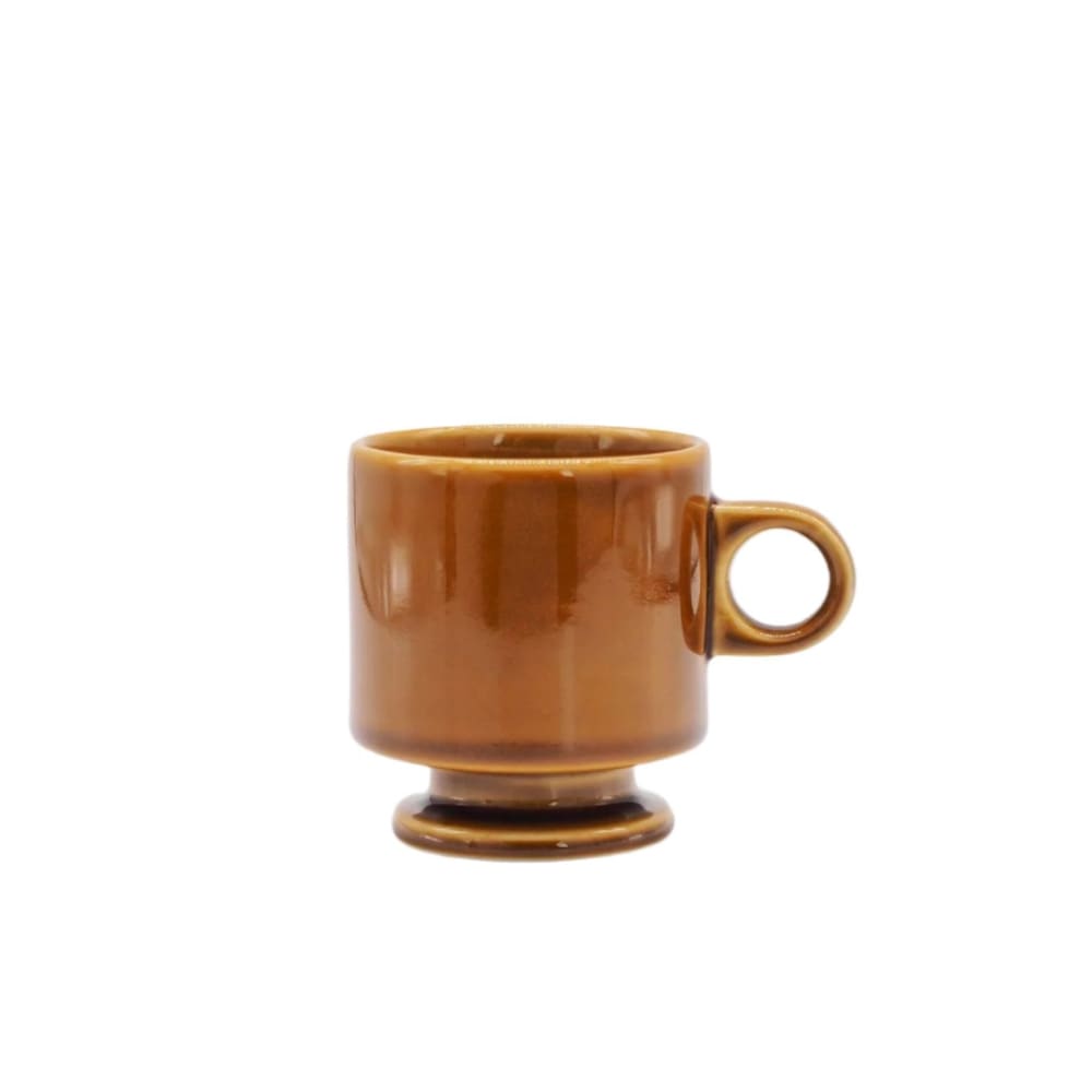Tazza impilabile con piede Smith - marrone