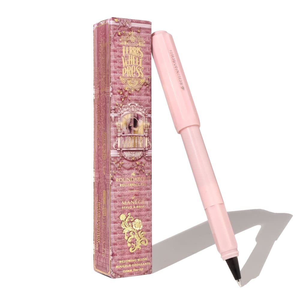 The Roundabout Rollerball Pen -Billowing Blush - Fountain