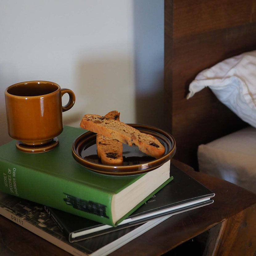 Smith stacking Footed mug - brown