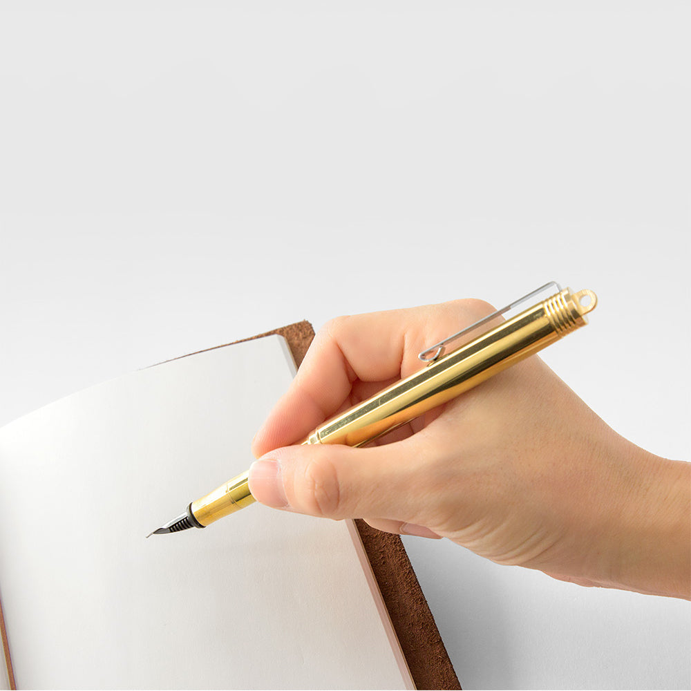 Penna stilografica TRC BRASS in ottone massiccio