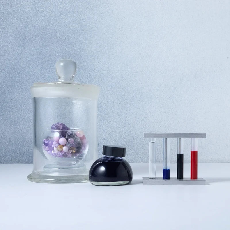 Kakimori Colour specimen 221 Sana, lavender violet fountain pen ink