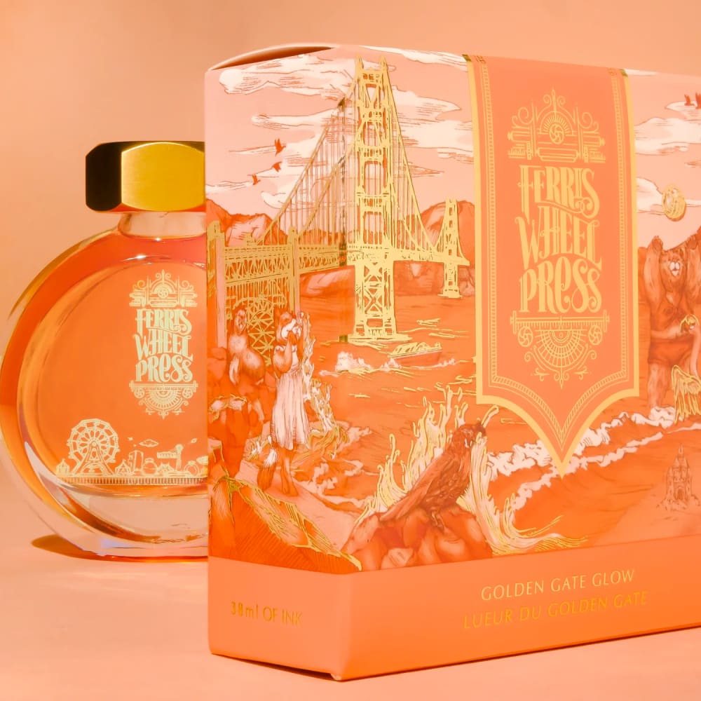 38ml Fountain Pen Ink - Golden Gate Glow - Ink