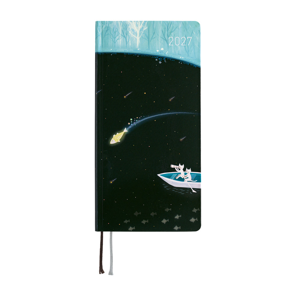 HOBONICHI Weeks Hiroko Kubota: Meteor Shower in the Light Blue Forest - 2027