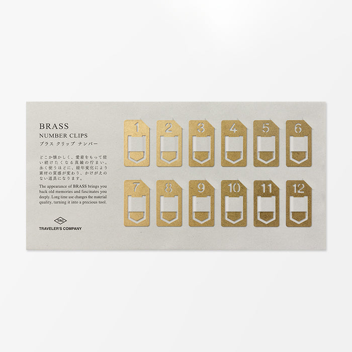 Numero di CLIP IN OTTONE