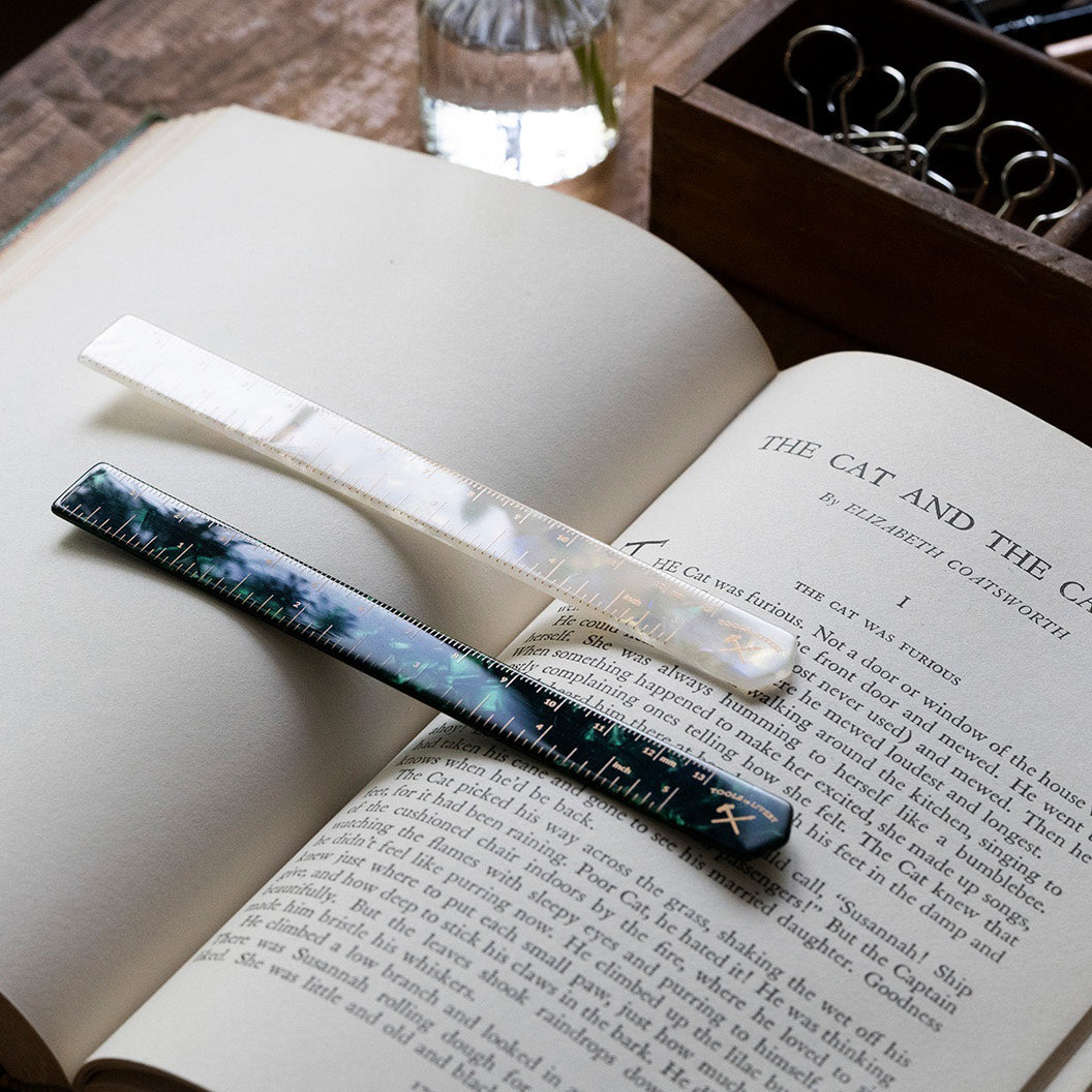 Righello esetato / avana bianca