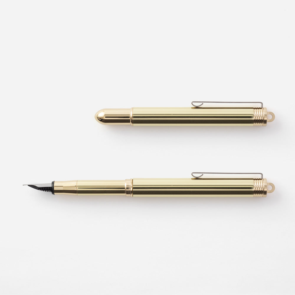 Penna stilografica TRC BRASS in ottone massiccio