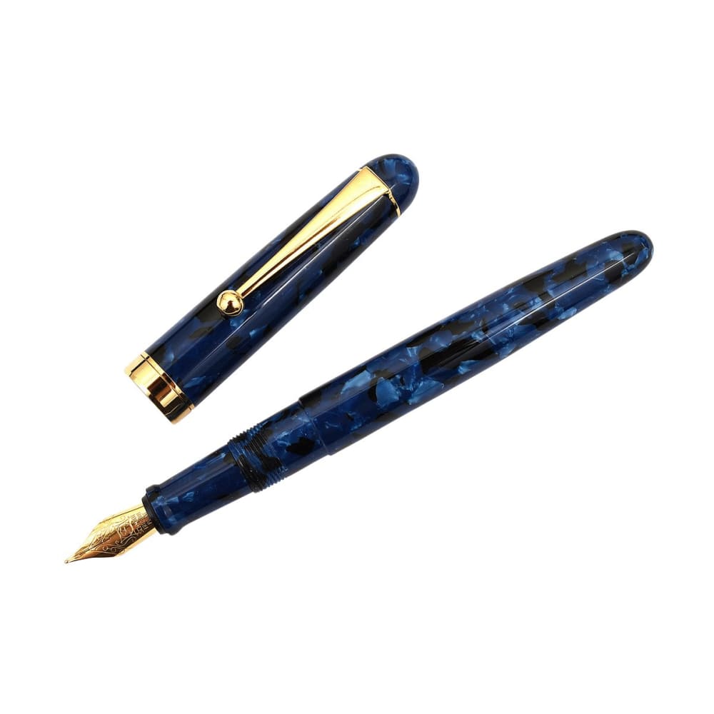 Acetate Blue Marble Fountain Pen - Fountain Pen