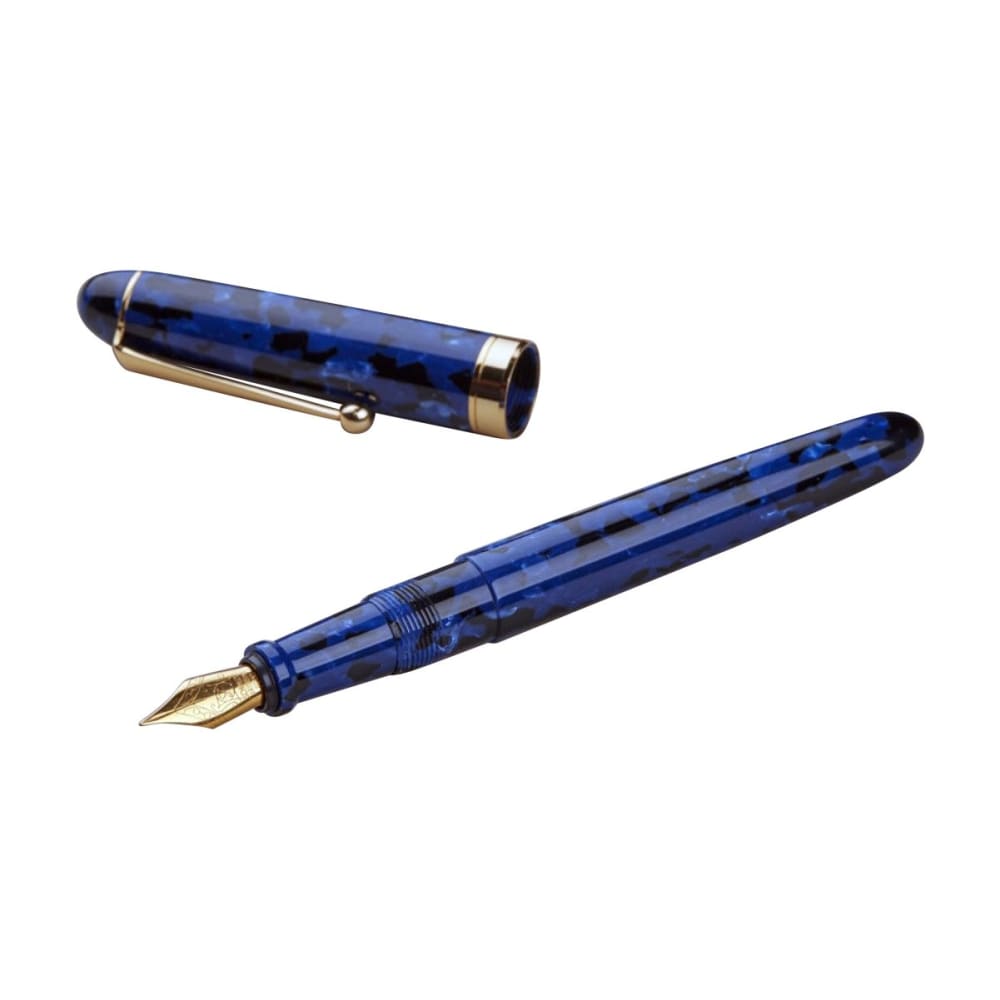 Acetate Blue Marble Fountain Pen - Fountain Pen