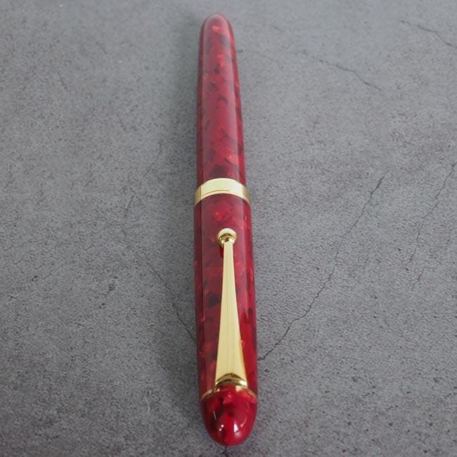 Acetate Red Marble Fountain Pen - Fountain Pen
